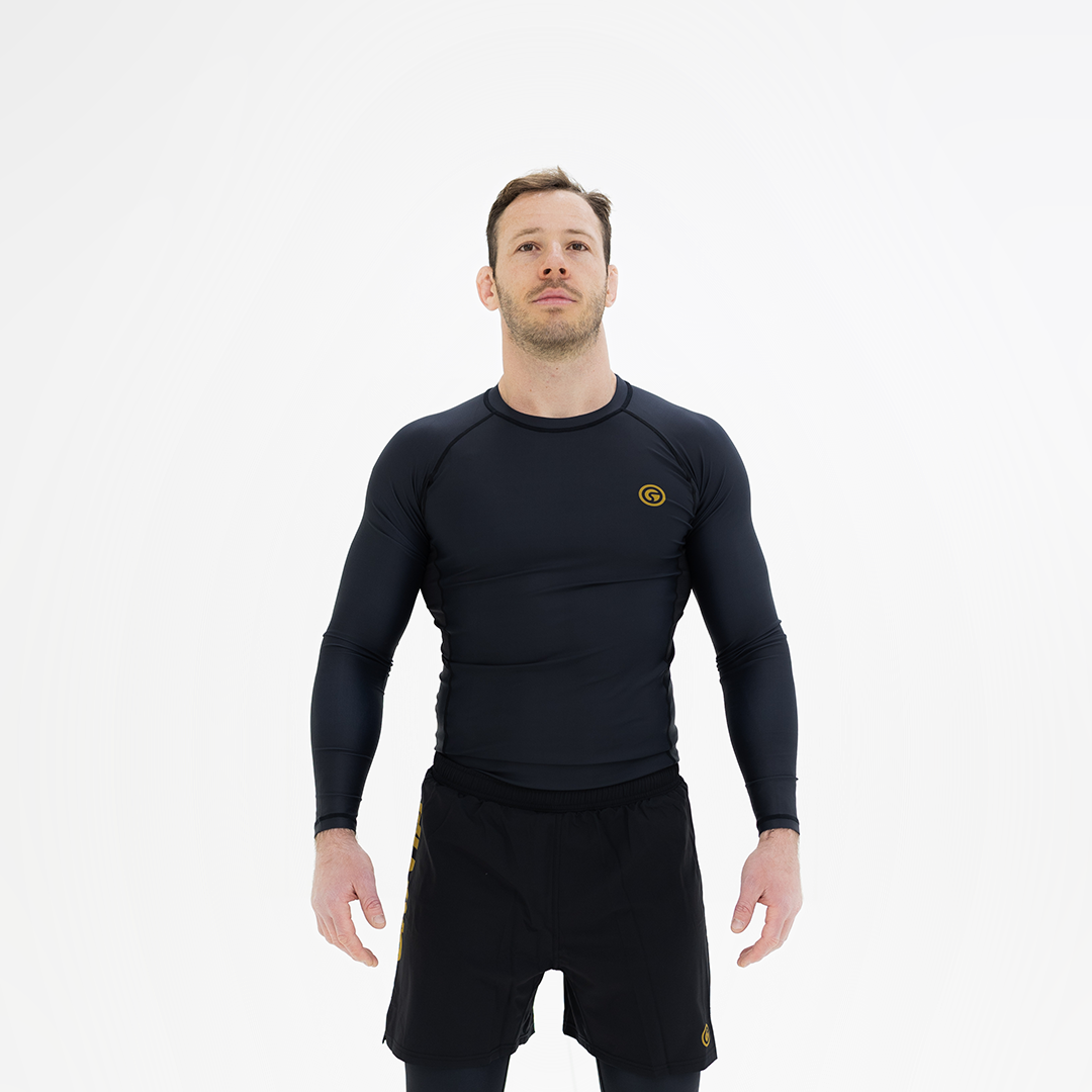 Core Rashguard Long Sleeve V2 - Black/Gold