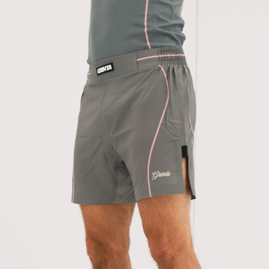 Flow Shorts - Grey/Pink