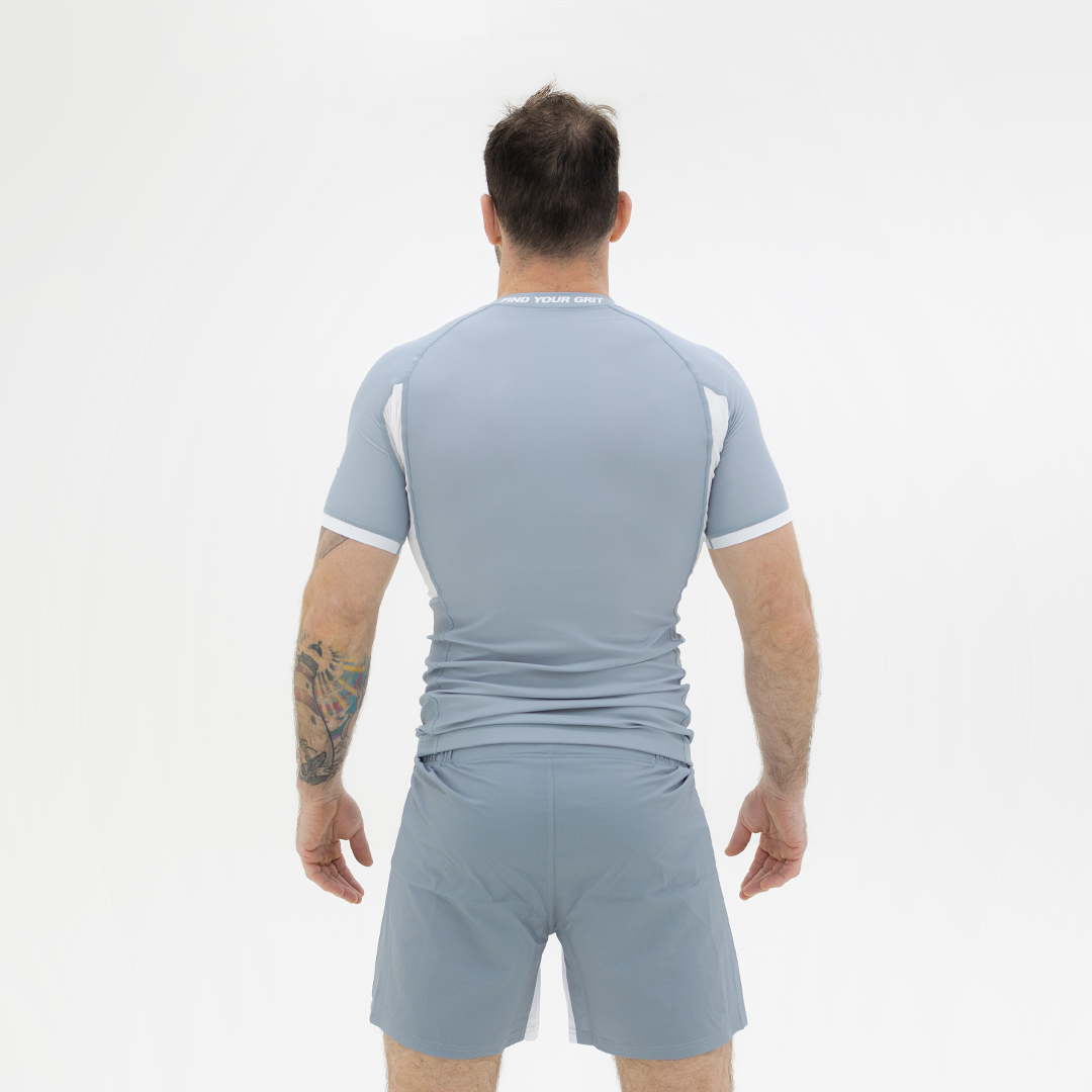 Core Rashguard - Cool Grey/White