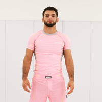 Flow Rashguard - Pink/Yellow