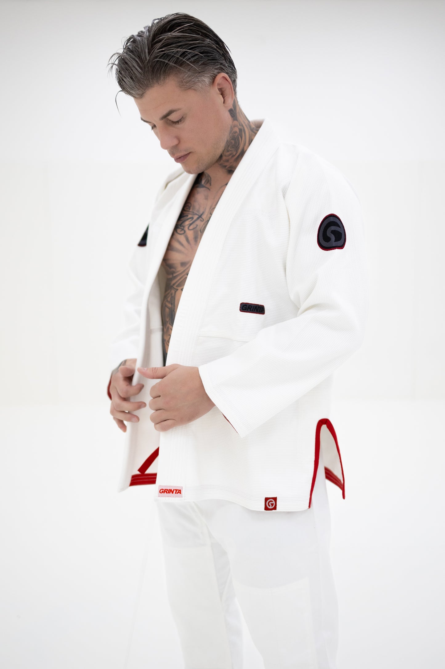 Comp Gi White - Red