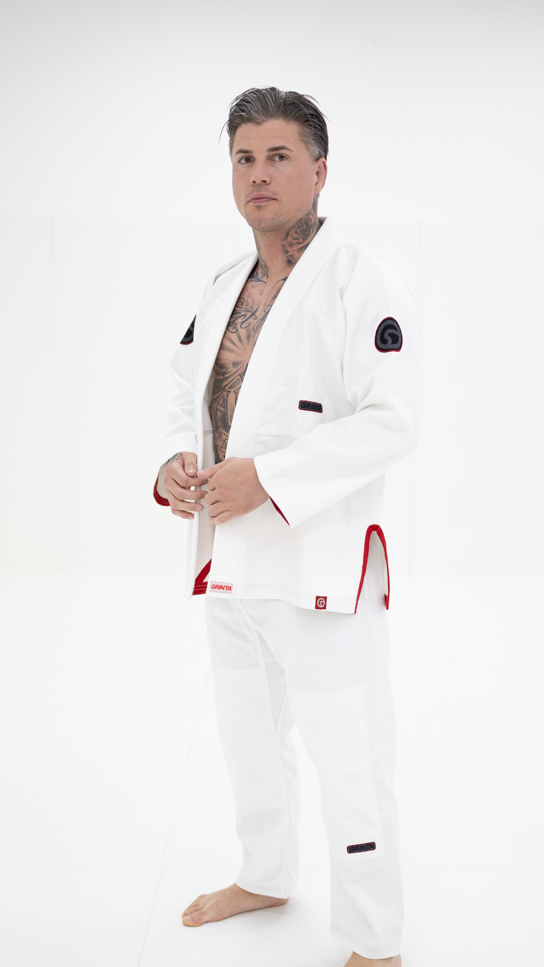 Comp Gi White - Red