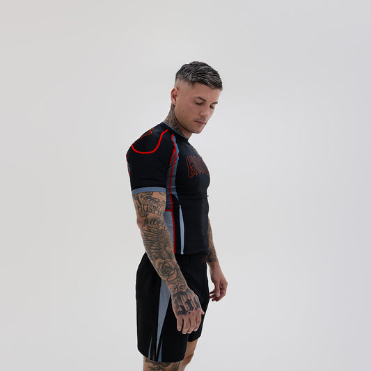 Raptor Rashguard - Black/Red