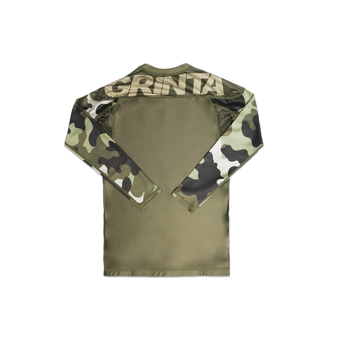Camouflage Long Sleeve Rashguard - Army Green