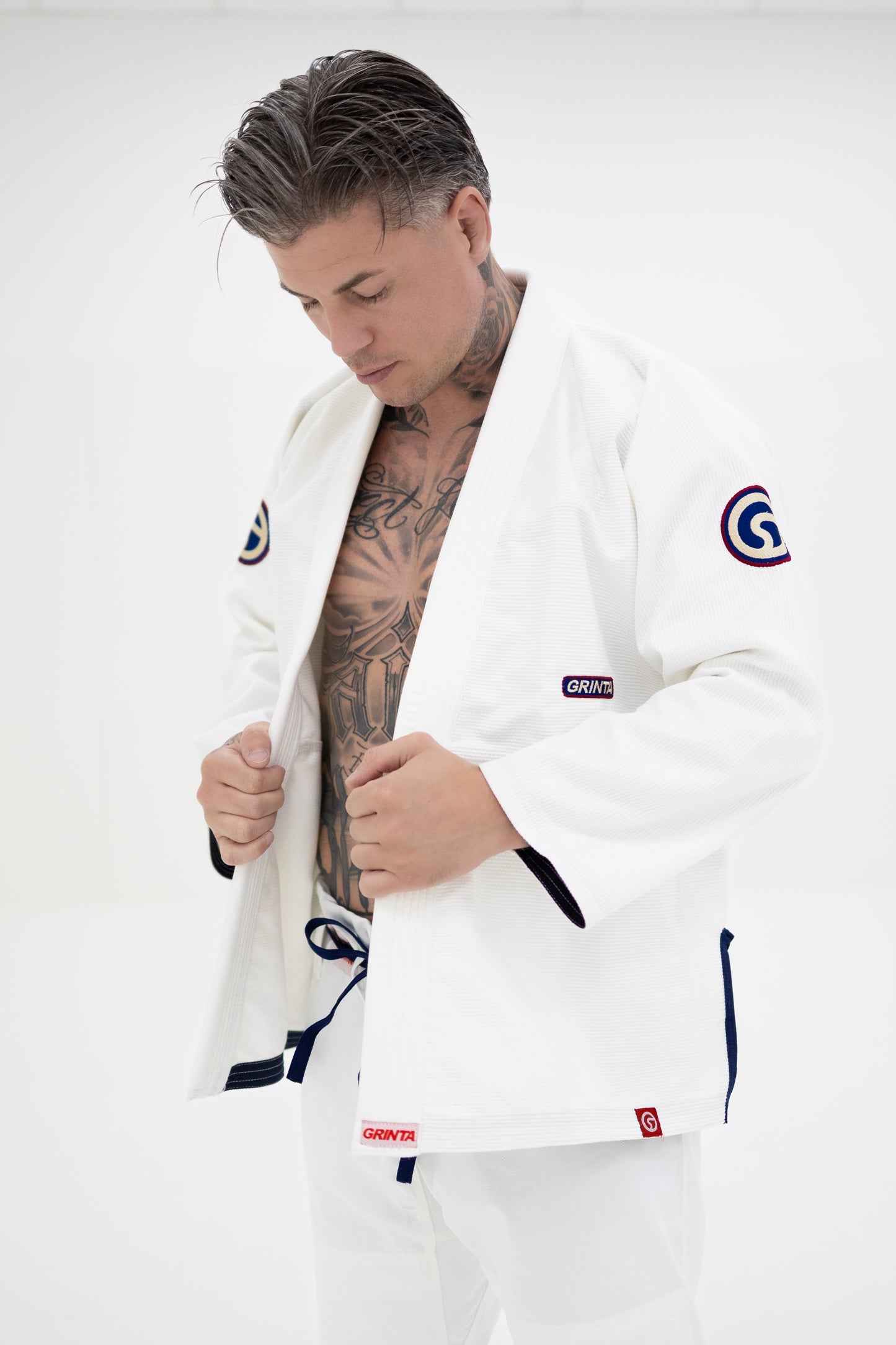 Comp Gi White - Navy
