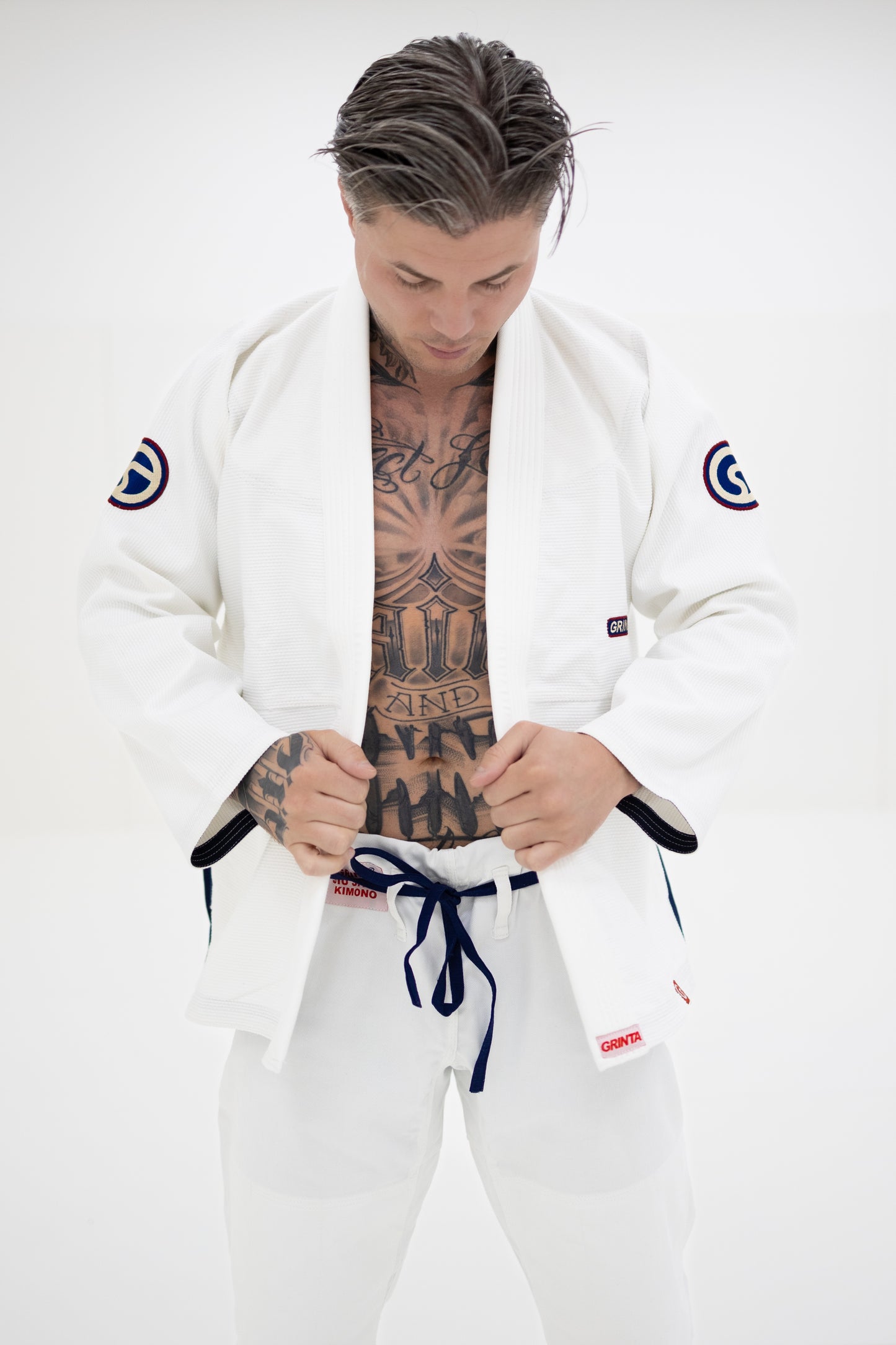 Comp Gi White - Navy
