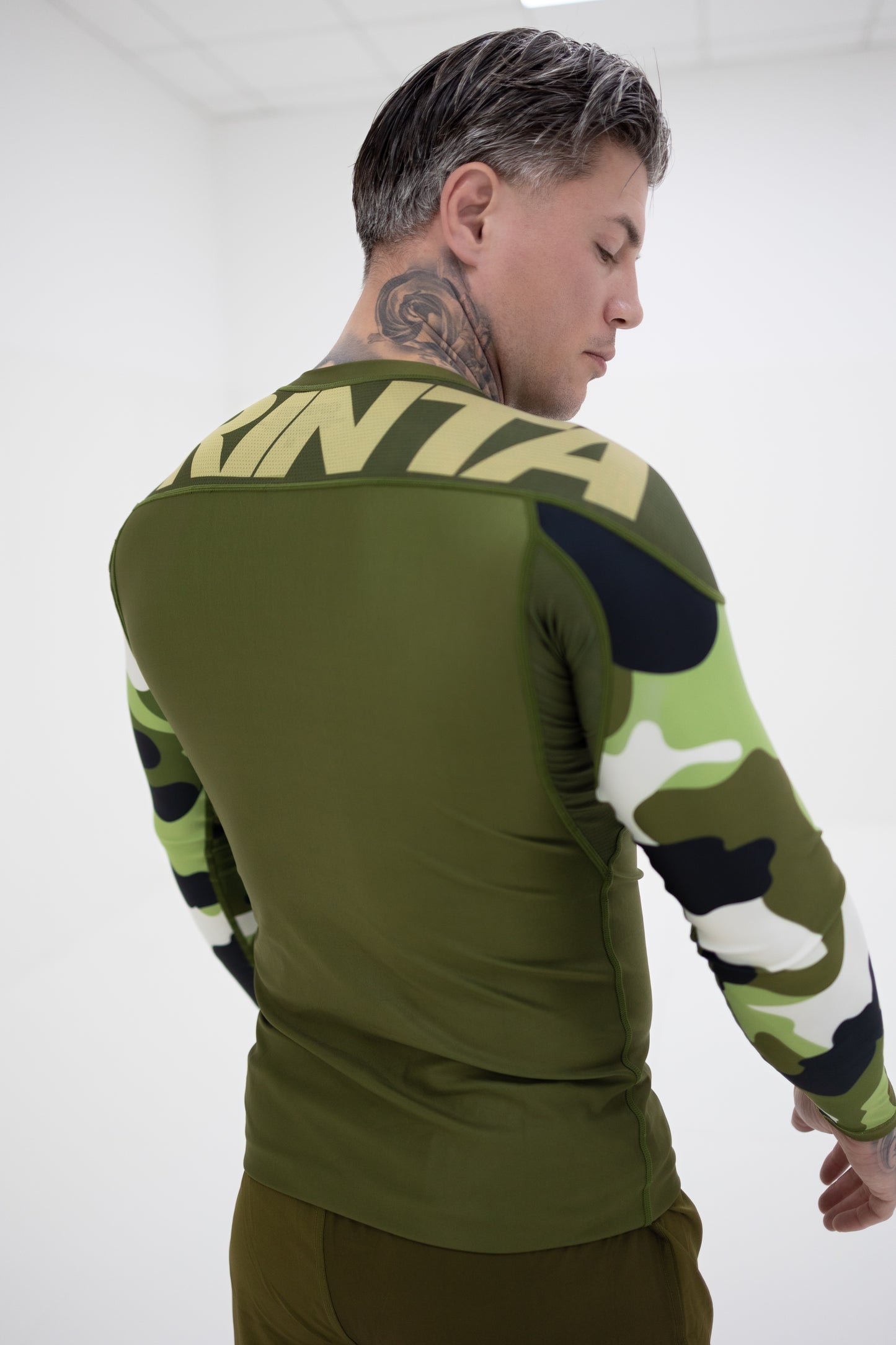 Camouflage Long Sleeve Rashguard - Army Green
