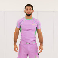 Flow Rashguard - Purple/Mint
