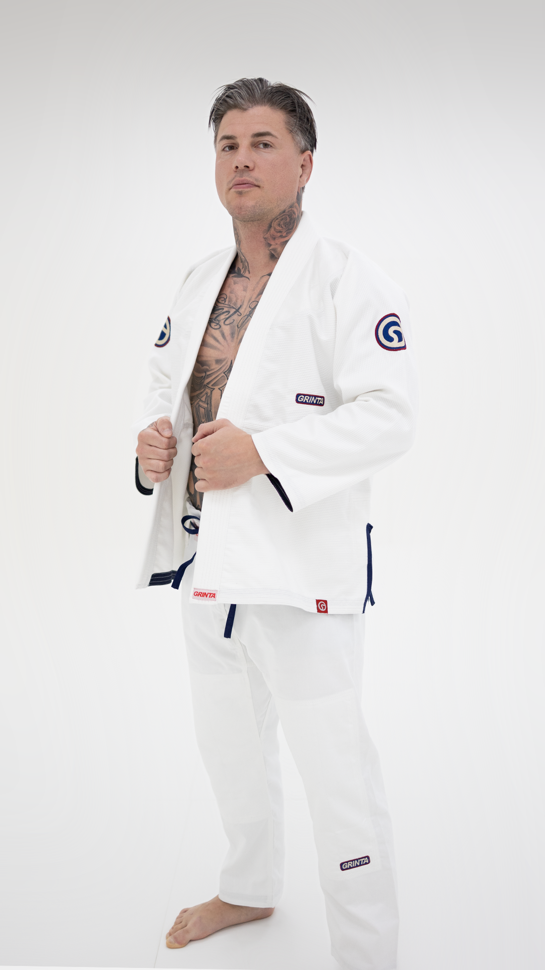 Comp Gi White - Navy