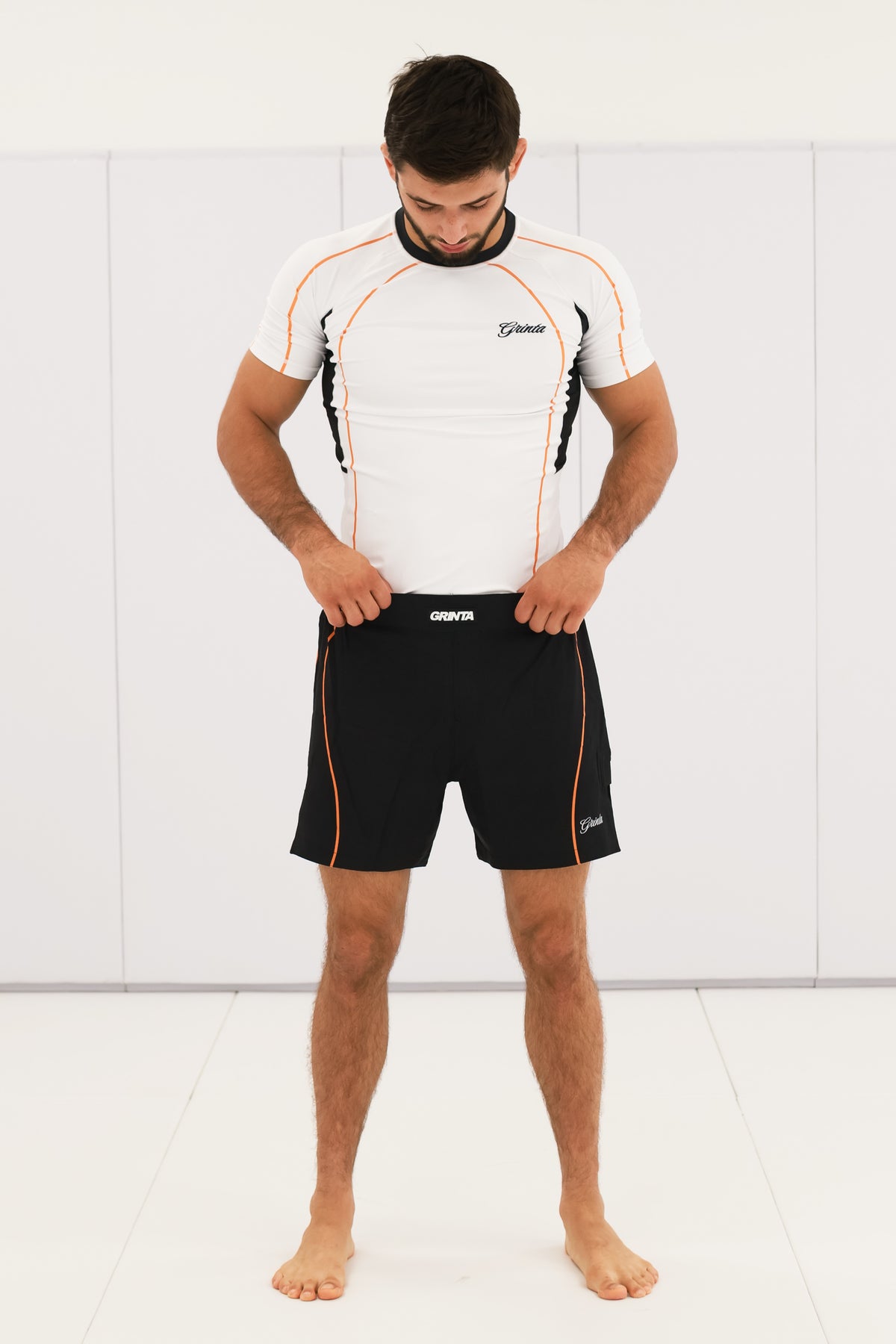 Flow Rashguard - White/Orange