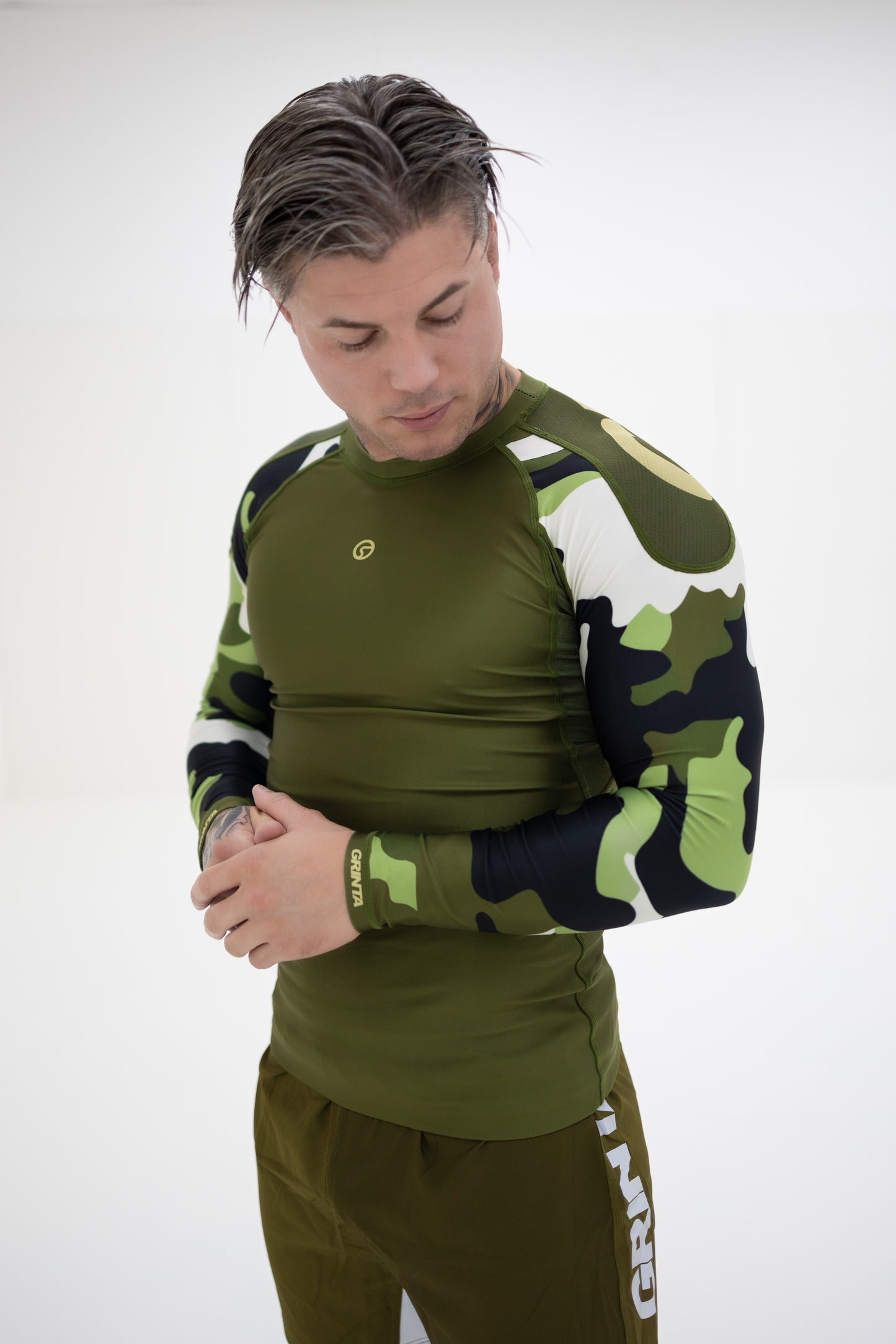 Camouflage Long Sleeve Rashguard - Army Green