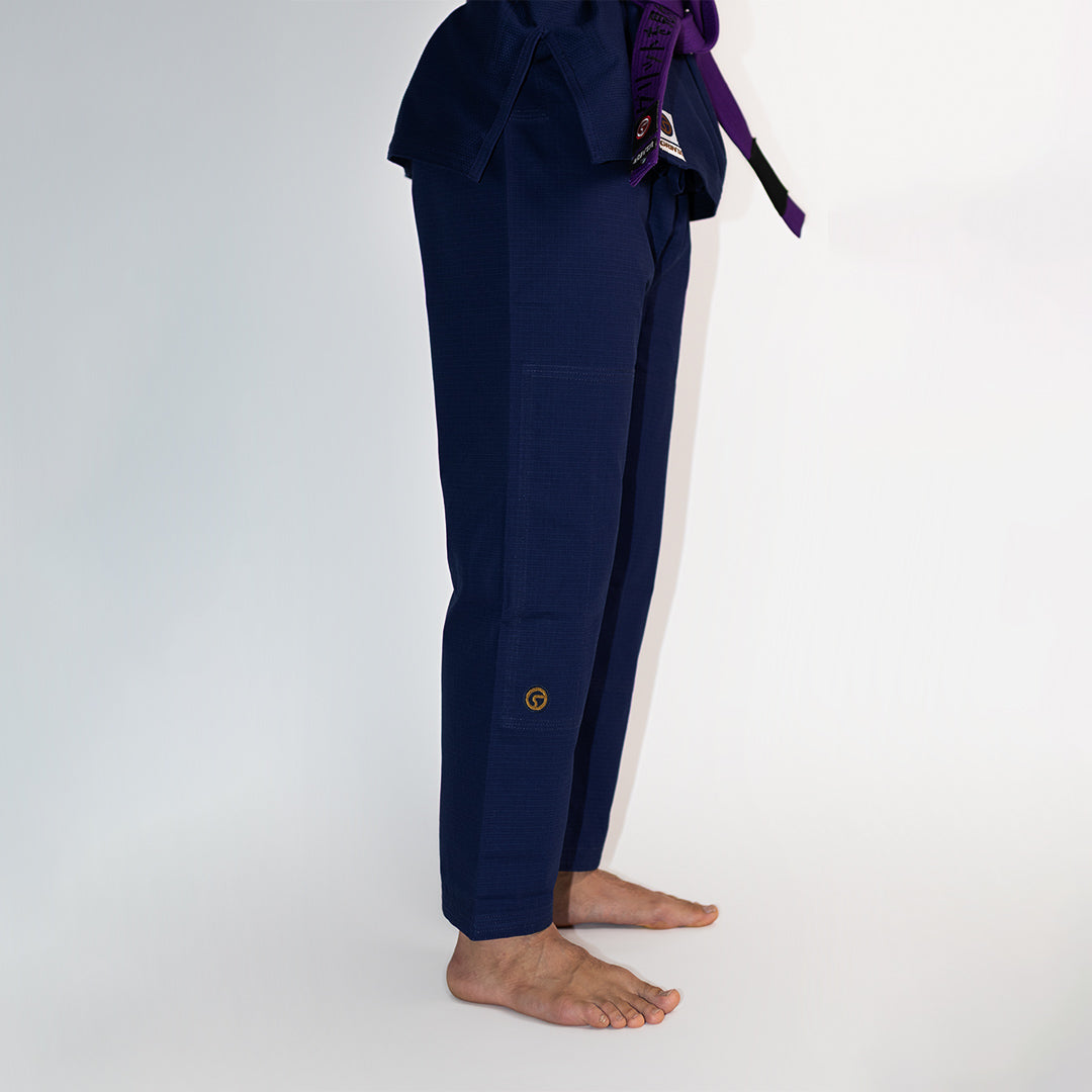 Essential Gi Navy Blue With Brown