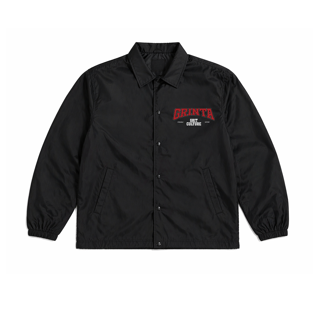 Grinta Coach Jacket - Black