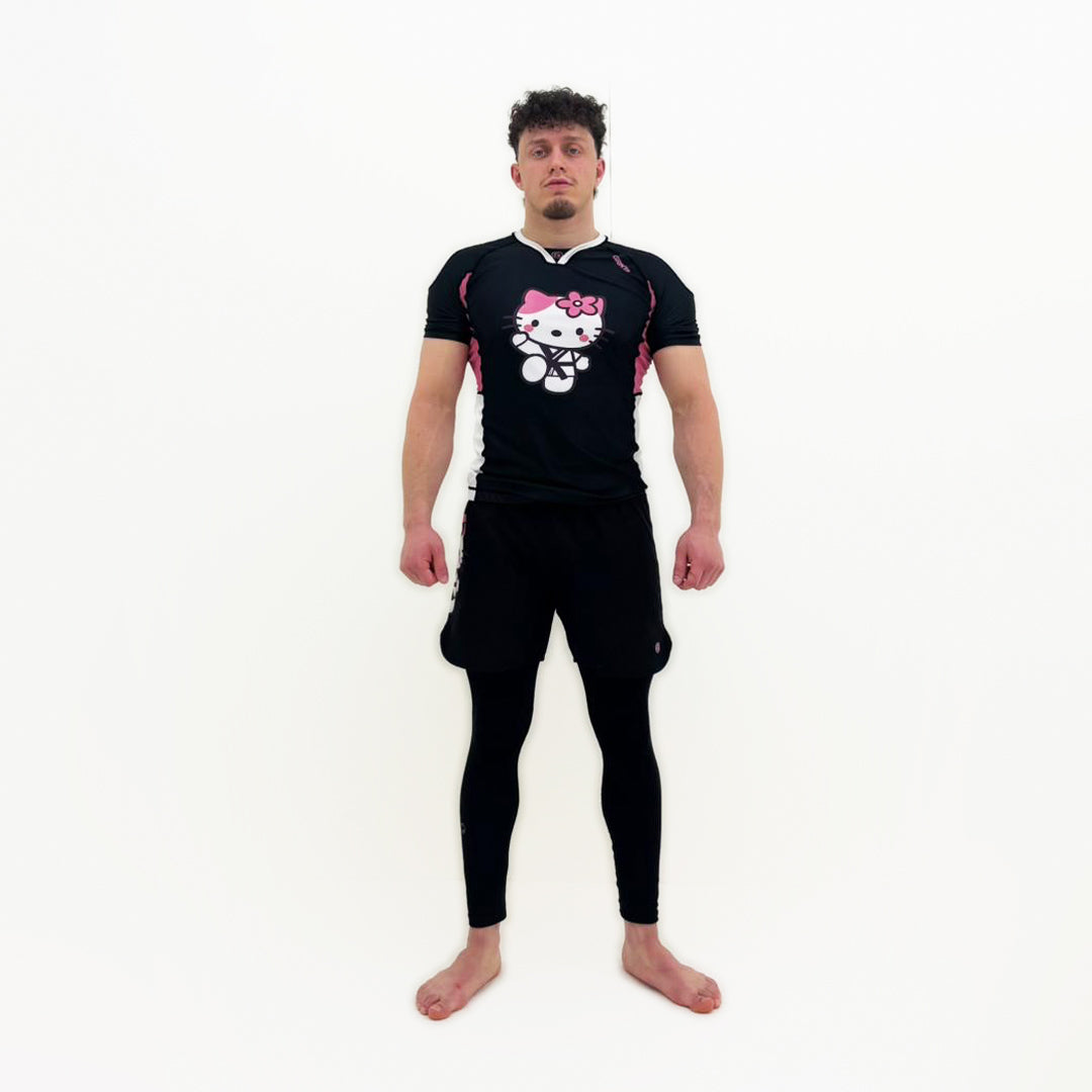 Sweet Grappler Rashguard - Black/Pink