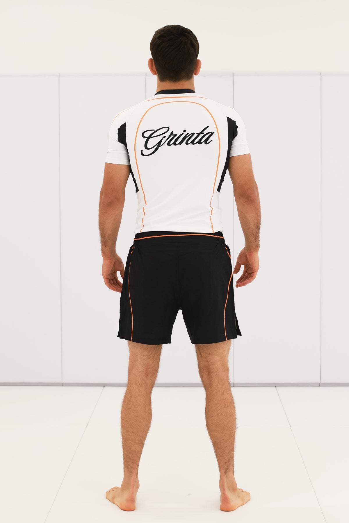Flow Rashguard - White/Orange