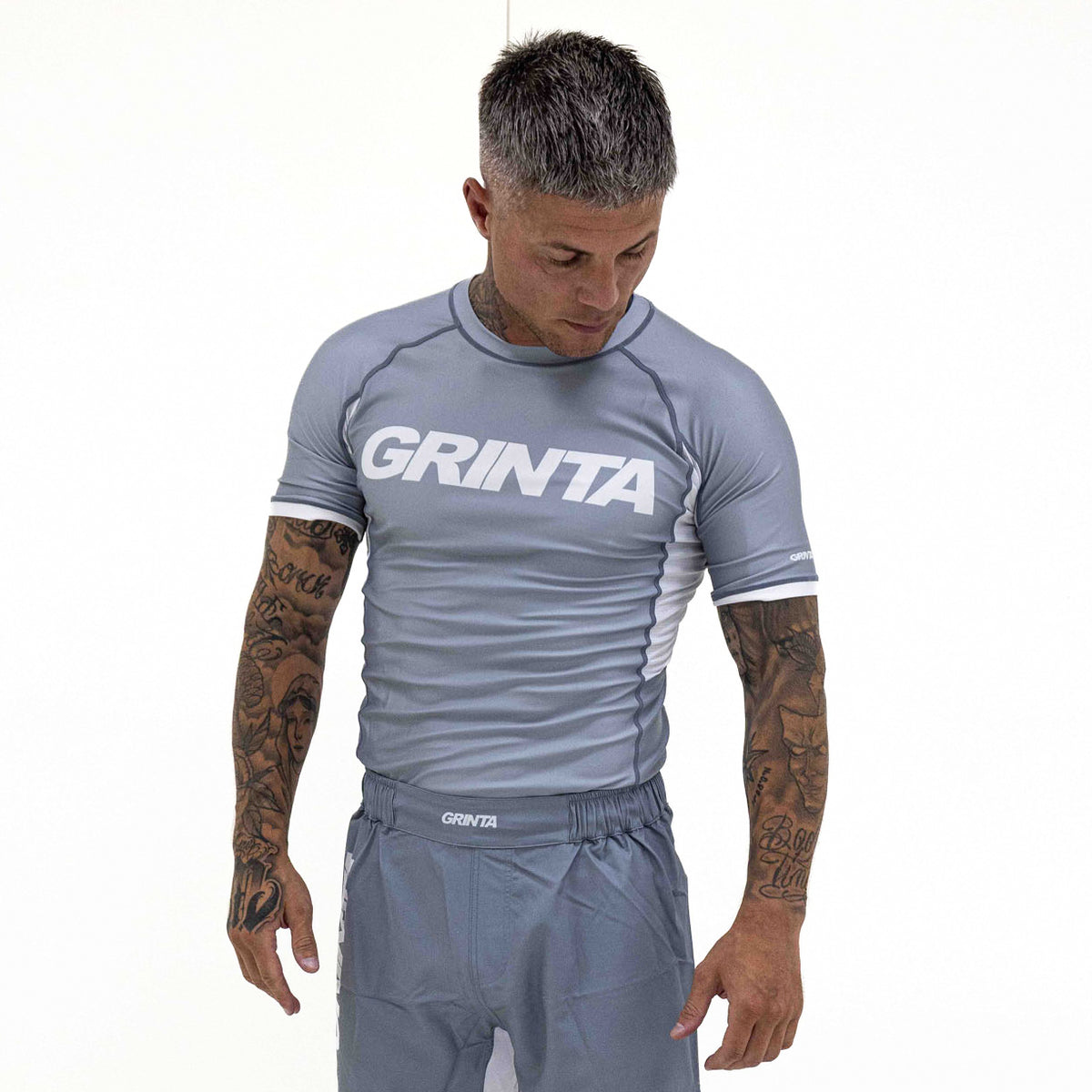 Core Rashguard - Cool Grey/White