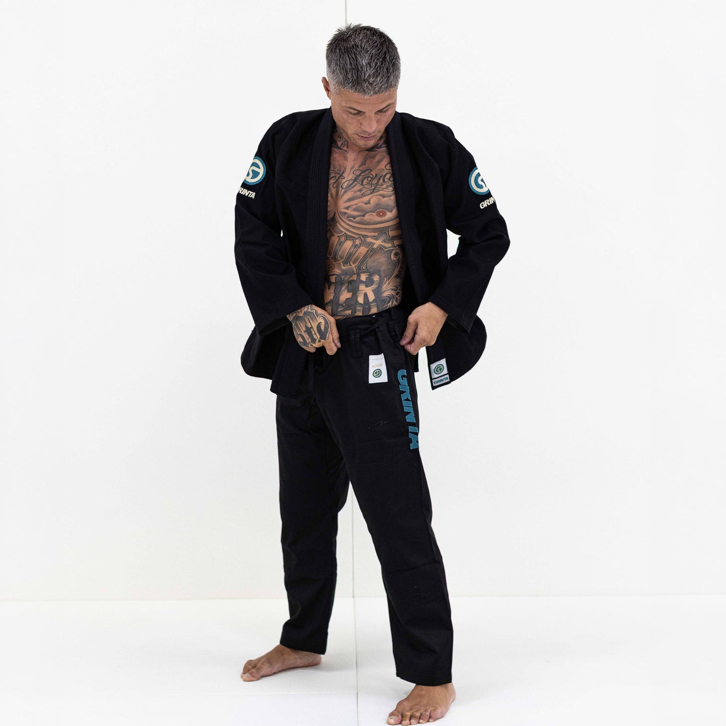 Essential Gi Black With Green/Creme