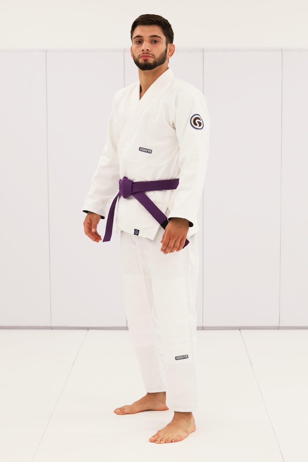 Comp Gi White - Brown/Sky Blue