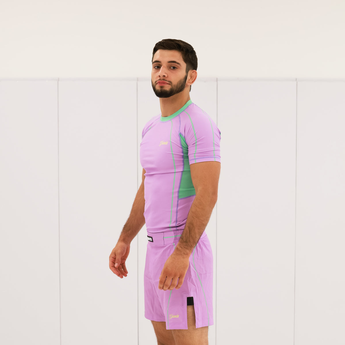 Flow Rashguard - Purple/Mint