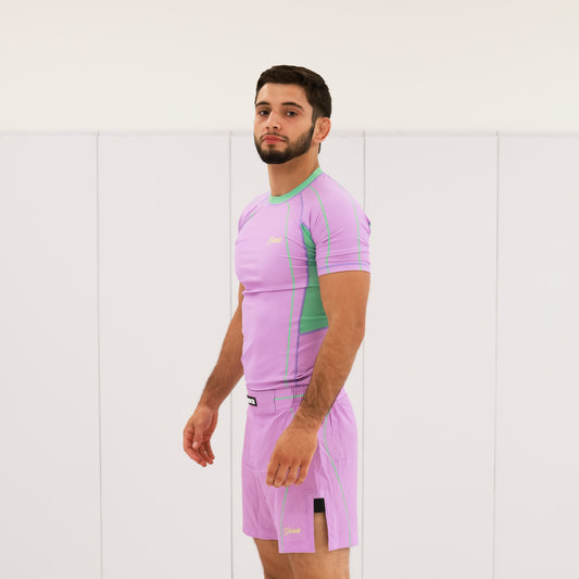 Flow Rashguard - Purple/Mint