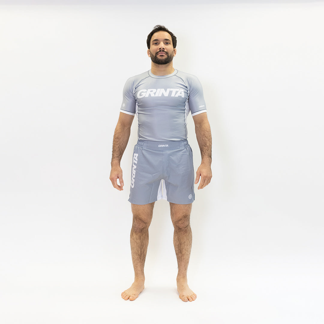Core Rashguard - Cool Grey/White