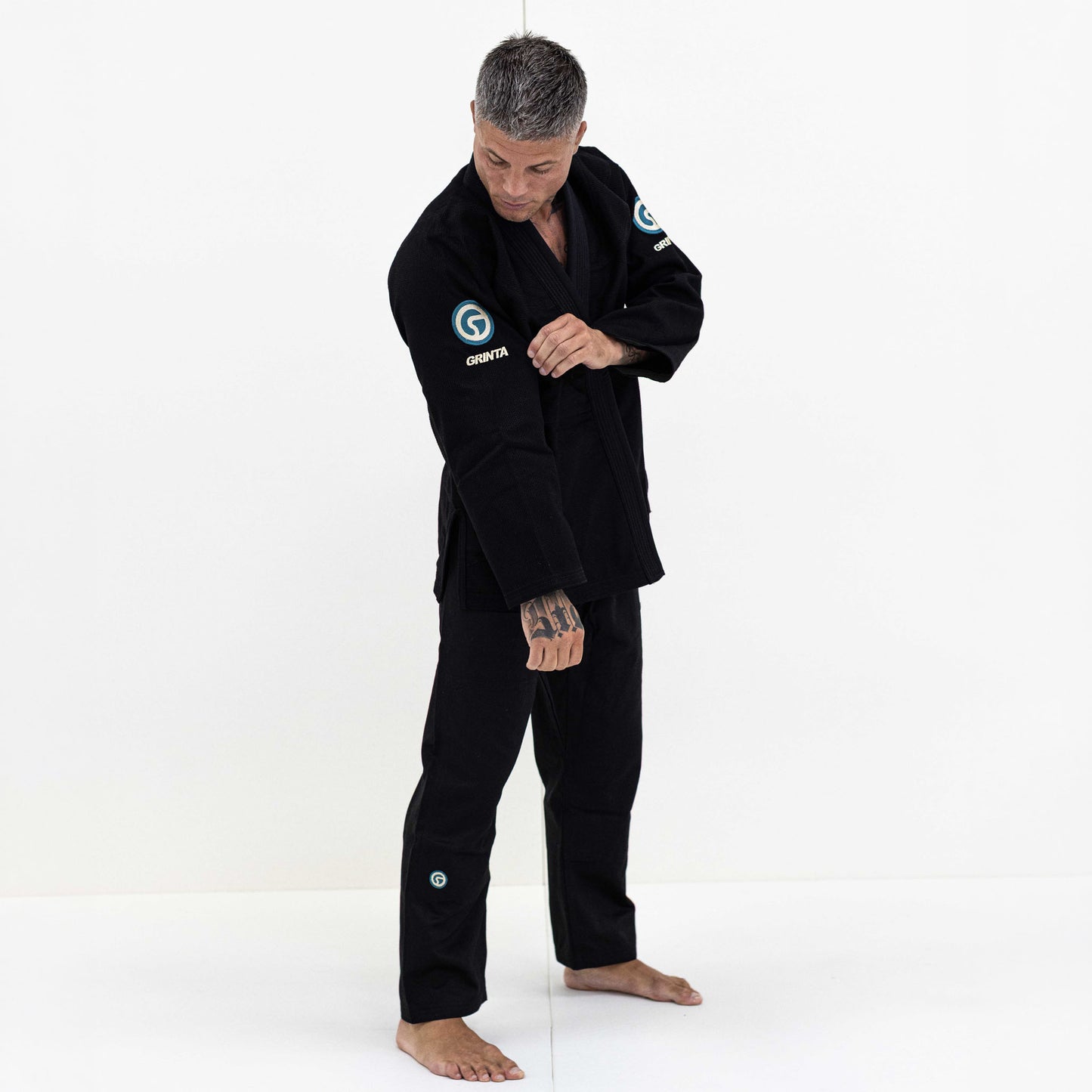 Essential Gi Black With Green/Creme