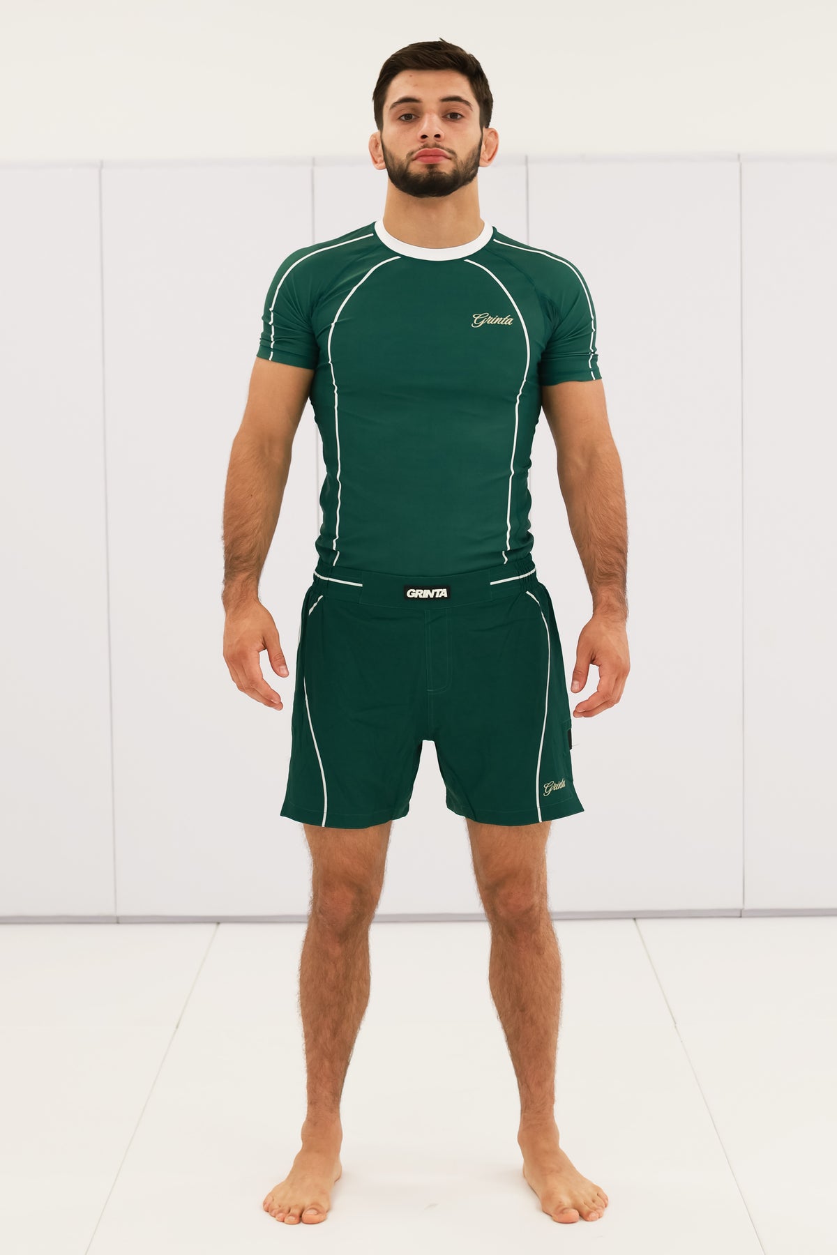 Flow Rashguard - Green/White