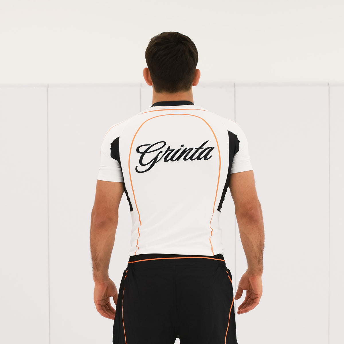 Flow Rashguard - White/Orange