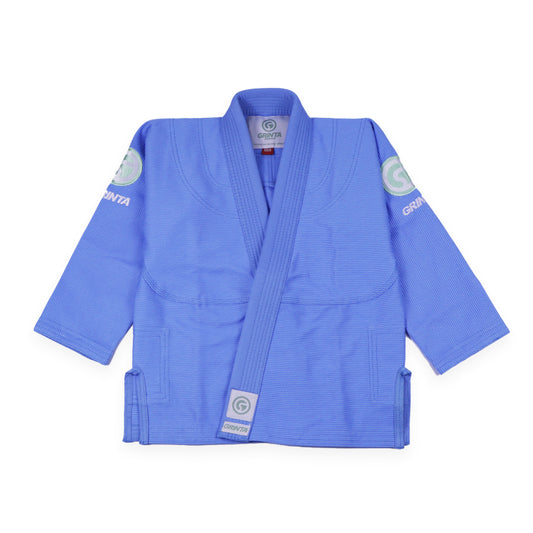 Essential Kids Gi Cool Blue With Mint/White