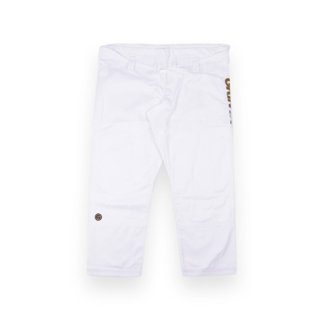 Essential Gi White With Brown/Navy Blue