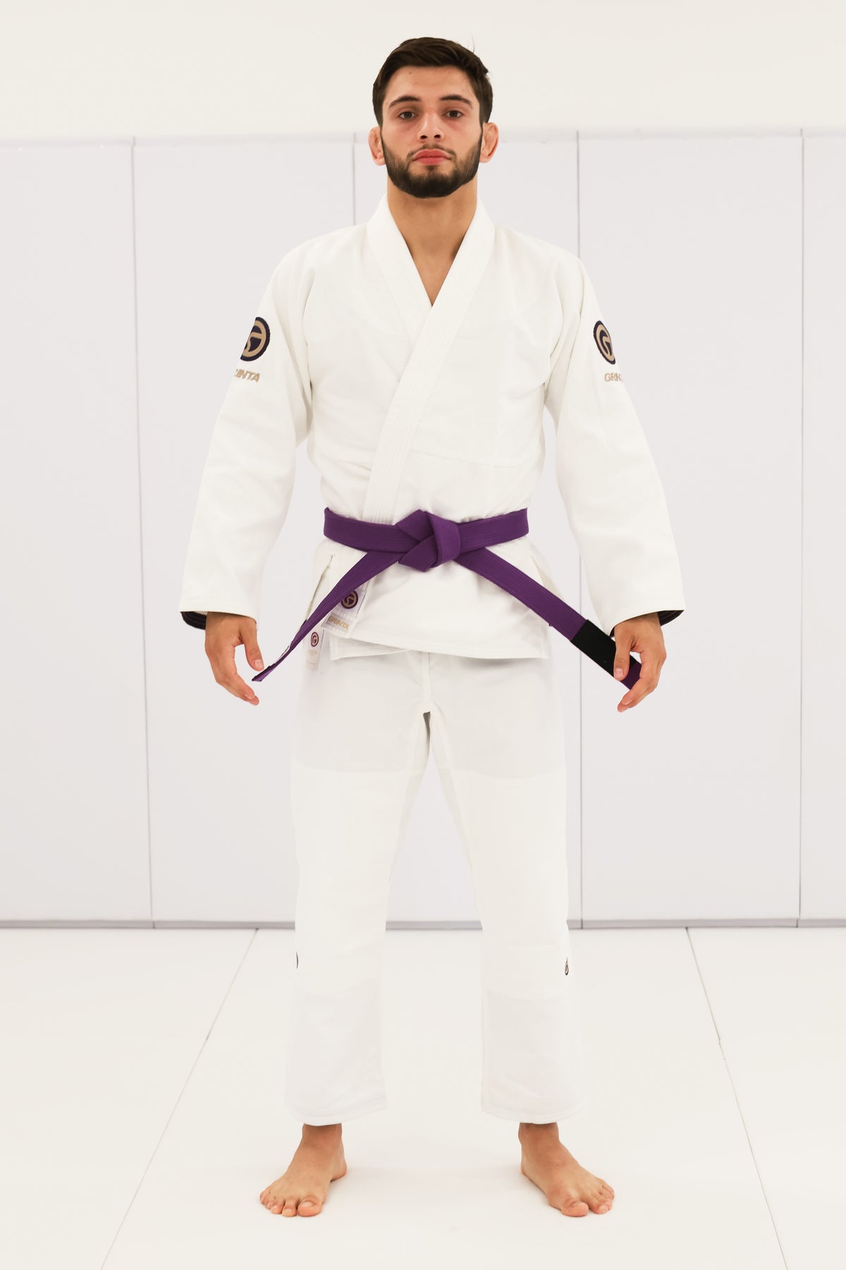 Essential Gi Black With Deep Purple/Sand