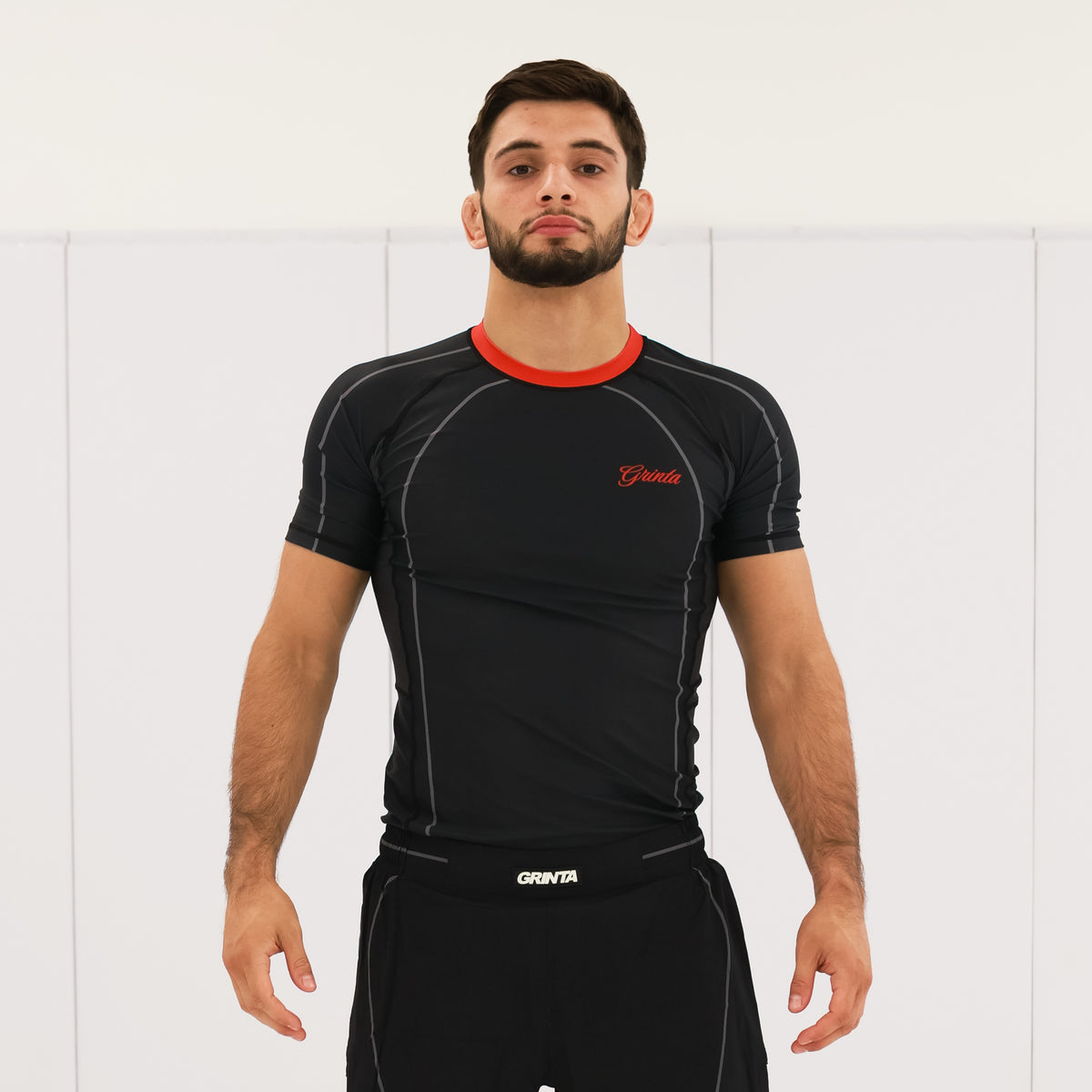 Flow Rashguard - Black/Red