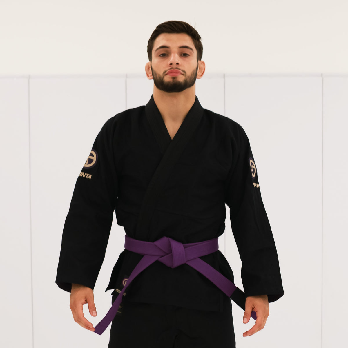 Essential Gi White With Deep Purple/Sand