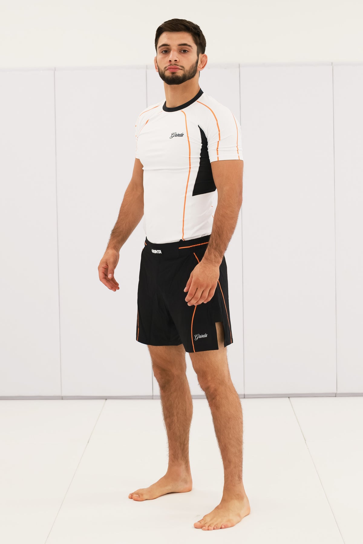 Flow Rashguard - White/Orange
