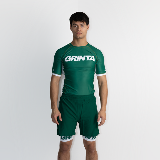 Core Rashguard - Green/White
