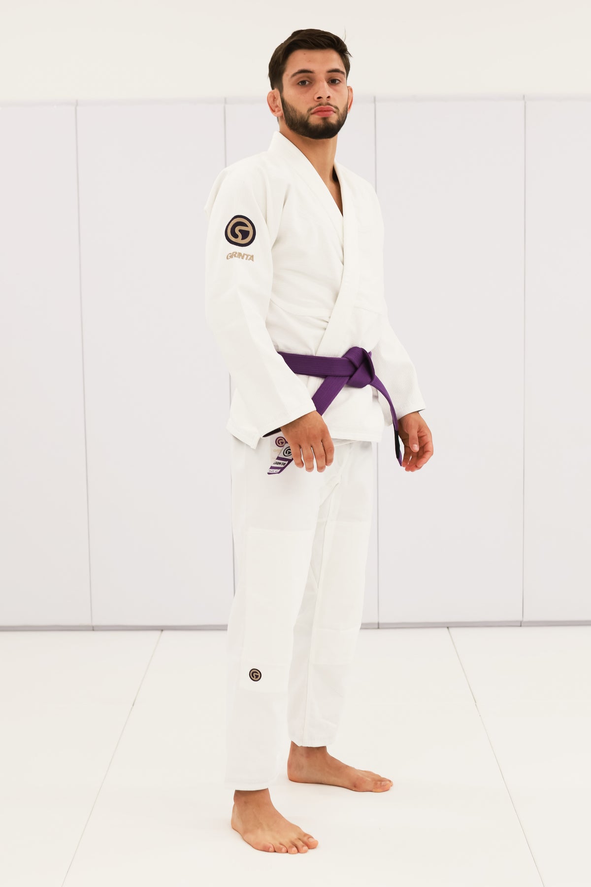 Essential Gi Black With Deep Purple/Sand