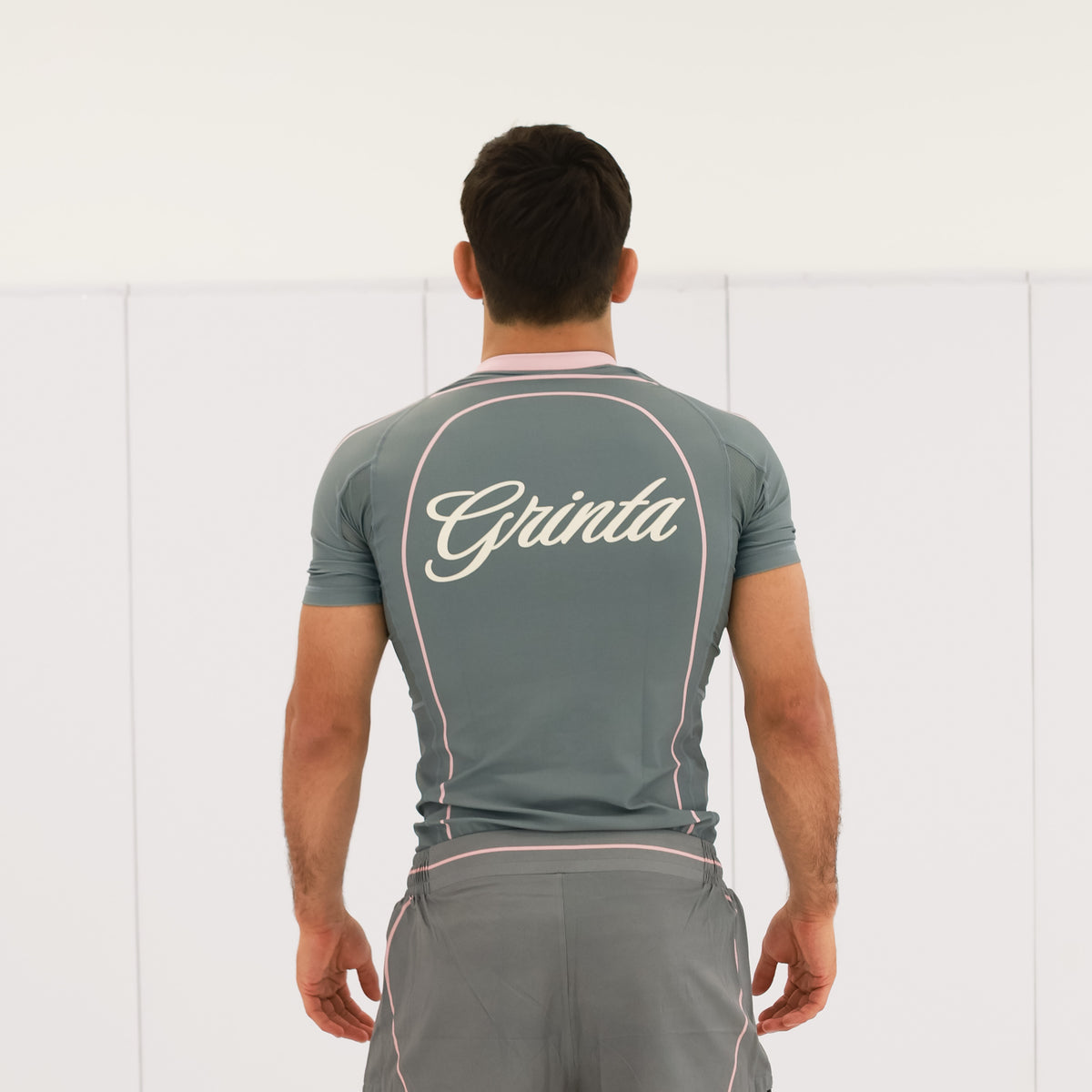 Flow Rashguard - Grey/Pink