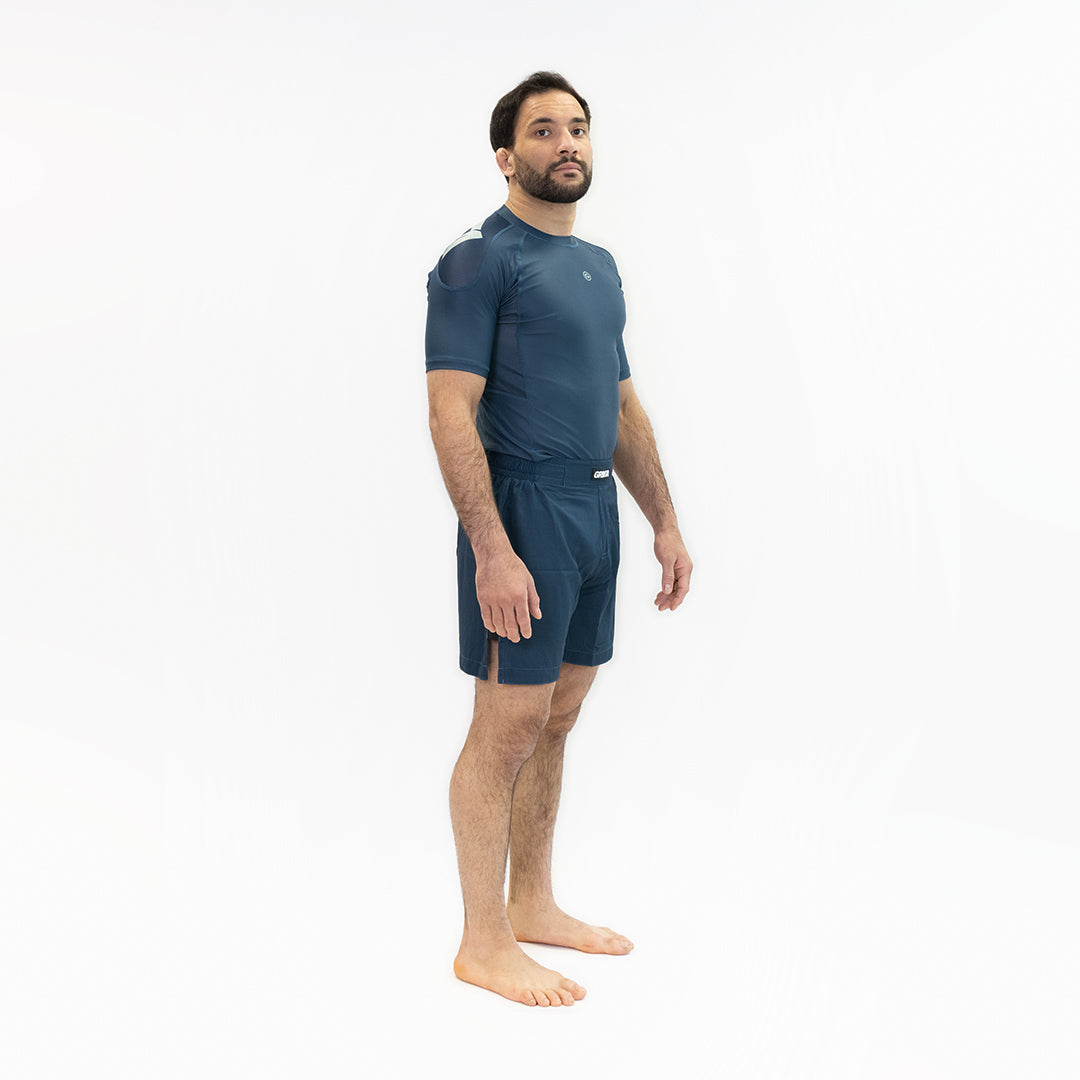 Performance Rashguard - Navy Blue/Mint