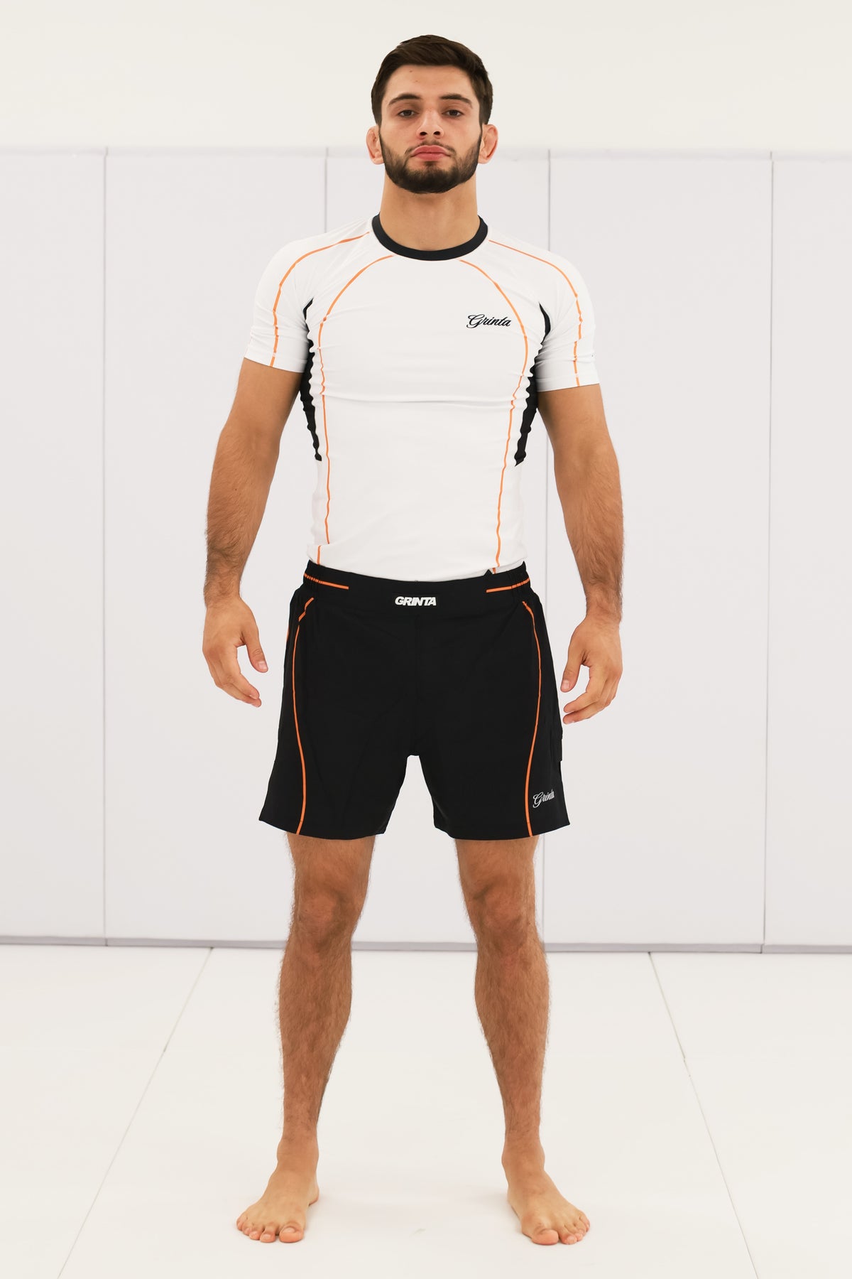 Flow Rashguard - White/Orange