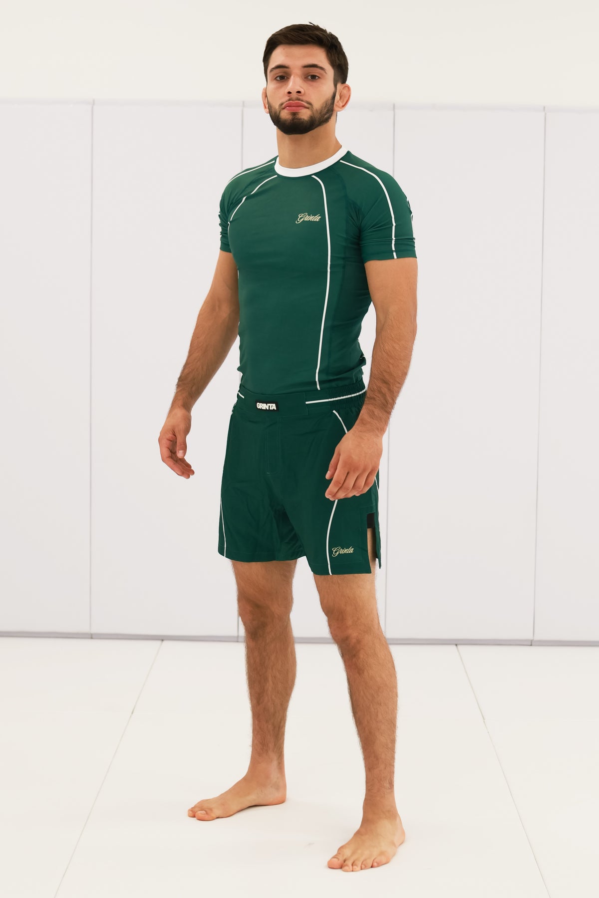 Flow Rashguard - Green/White