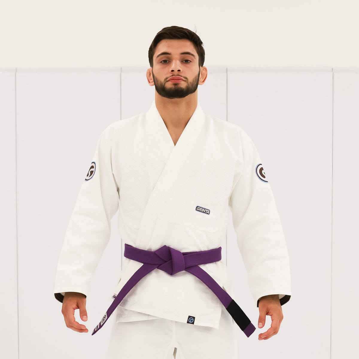 Comp Gi White - Brown/Sky Blue