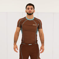 Flow Rashguard - Braun/Himmelblau