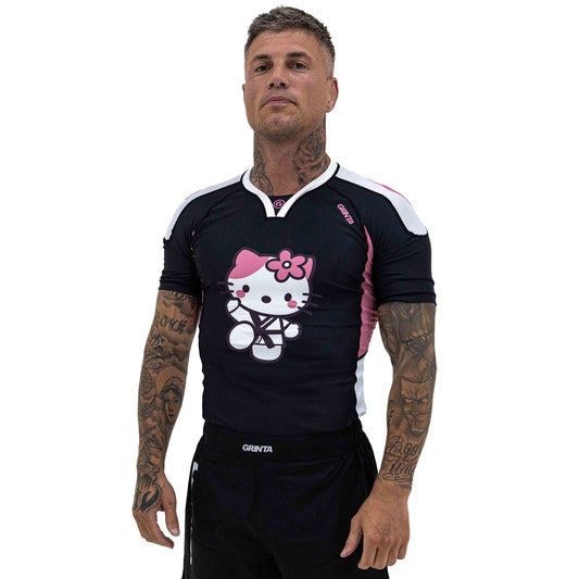 Sweet Grappler Rashguard - Black/Pink