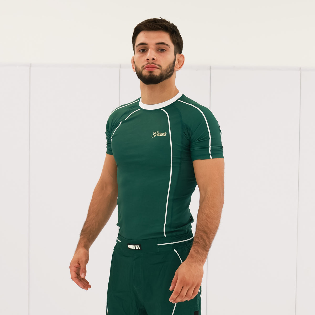 Flow Rashguard - Green/White