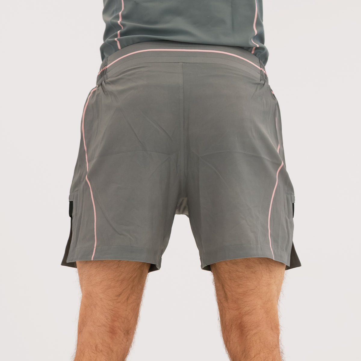 Flow Shorts - Grey/Pink