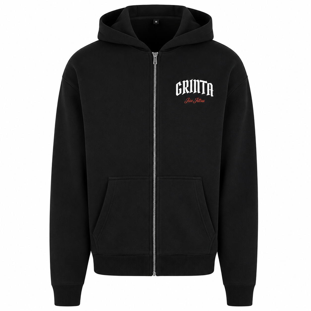 Grinta Jiu Jitsu Zip-Hoodie - Black