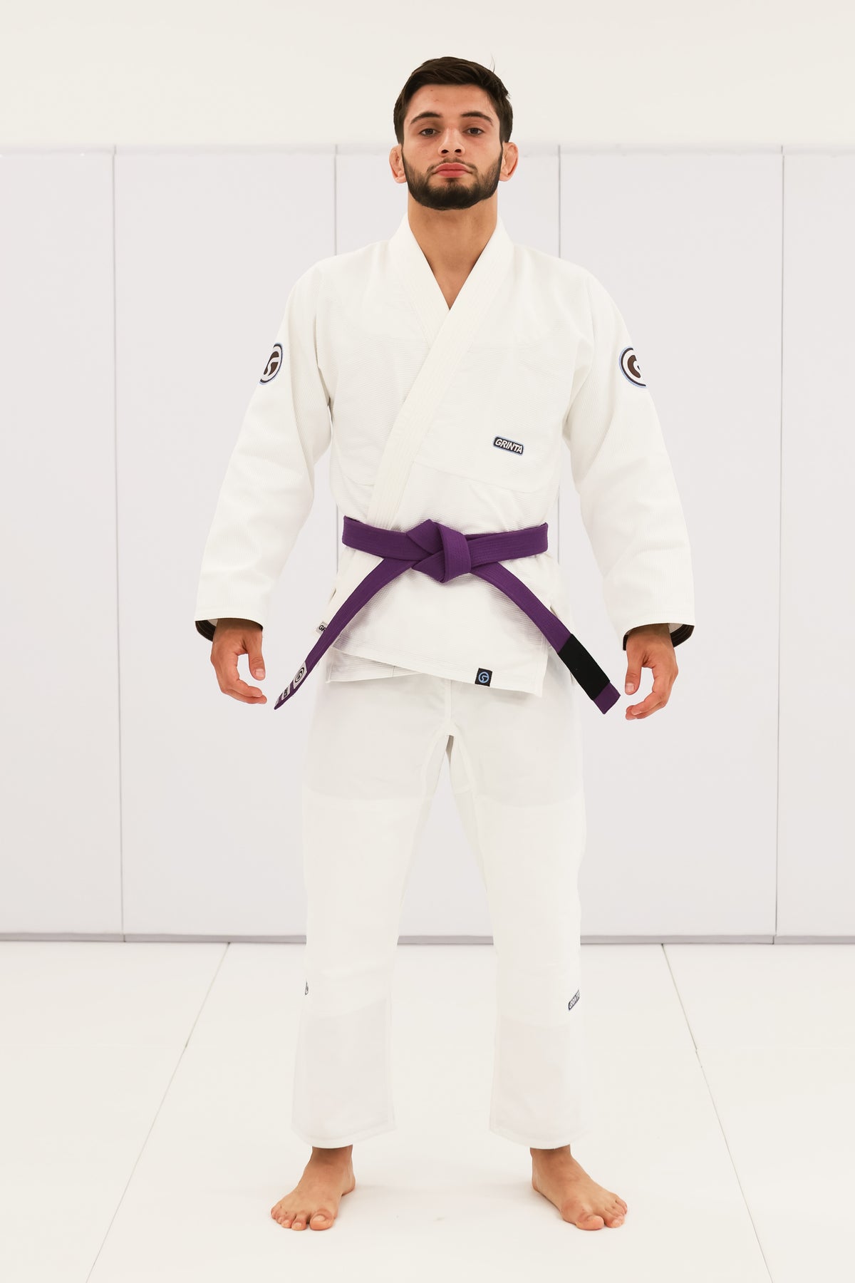 Comp Gi White - Brown/Sky Blue