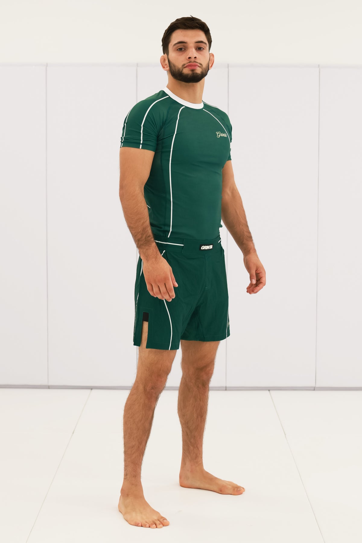 Flow Rashguard - Green/White