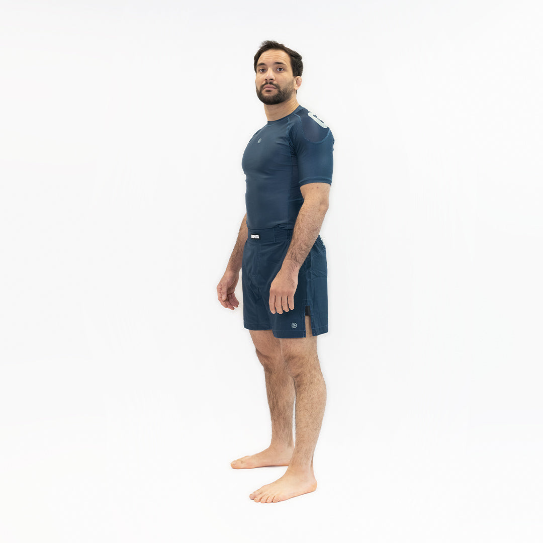 Performance Rashguard - Navy Blue/Mint