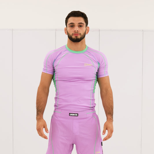 Flow Rashguard - Purple/Mint